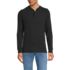 Men's Long Sleeve Rib Henley, Front