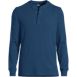 Men's Long Sleeve Rib Henley, Front