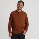 Men's Long Sleeve Rib Henley, Front