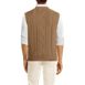 Men's Cable Sweater Vest, Back