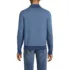Men's Long Sleeve Fine Gauge Cotton Quarter Zip Sweater, Back