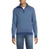 Men's Long Sleeve Fine Gauge Cotton Quarter Zip Sweater, Front
