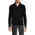 Men's Long Sleeve Fine Gauge Cotton Quarter Zip Sweater, Front