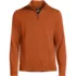 Men's Long Sleeve Fine Gauge Cotton Quarter Zip Sweater, Front