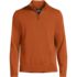 Men's Long Sleeve Fine Gauge Cotton Quarter Zip Sweater, Front