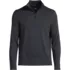 Men's Long Sleeve Fine Gauge Cotton Quarter Zip Sweater, Front