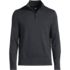 Men's Long Sleeve Fine Gauge Cotton Quarter Zip Sweater, Front