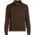 Men's Long Sleeve Fine Gauge Cotton Quarter Zip Sweater, Front