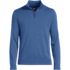 Men's Long Sleeve Fine Gauge Cotton Quarter Zip Sweater, Front