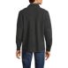 Men's Long Sleeve Terry Textured Shirt Jacket, Back