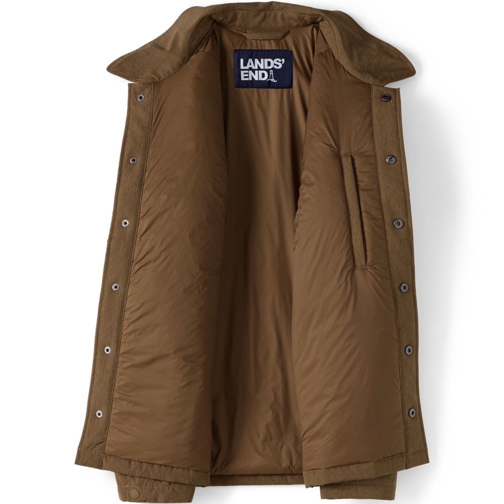 Men's Insulated Commuter Shirt Jacket | Lands' End