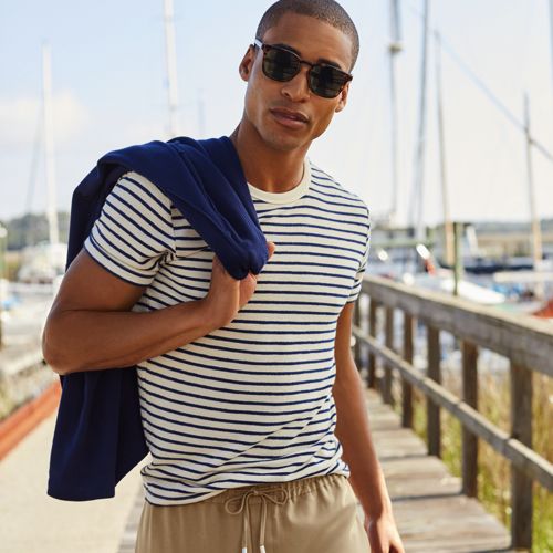 Men's Textured T-shirt | Lands' End