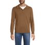 Men's Long Sleeve Cotton Sweater Polo