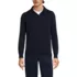 Men's Long Sleeve Cotton Sweater Polo, Front