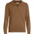 Men's Long Sleeve Cotton Sweater Polo, Front
