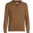 Men's Long Sleeve Cotton Sweater Polo, Front