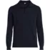 Men's Long Sleeve Cotton Sweater Polo, Front