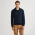 Men's Long Sleeve Cotton Sweater Polo, Front
