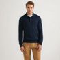 Men's Long Sleeve Cotton Sweater Polo