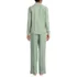 Women's Shadow Stripe 2 Piece Pajama Set - Top and Pants, Back