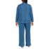 Women's Plus Size Shadow Stripe 2 Piece Pajama Set - Top and Pants, Back