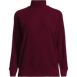 Women's Waffle Relaxed Long Sleeve Mock Neck Pullover, Front