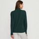 Women's Waffle Relaxed Long Sleeve Mock Neck Pullover, Back