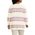Women's Plus Size Cozy Lofty Jacquard Cable Tunic Sweater, Back