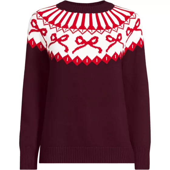 Women's Drifter Jacquard Raglan Crew Neck Sweater - primary