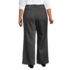 Women's Plus Size Brushed Wool High Rise Pleated Wide Leg Pants, Back