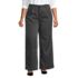 Women's Plus Size Brushed Wool High Rise Pleated Wide Leg Pants, Front