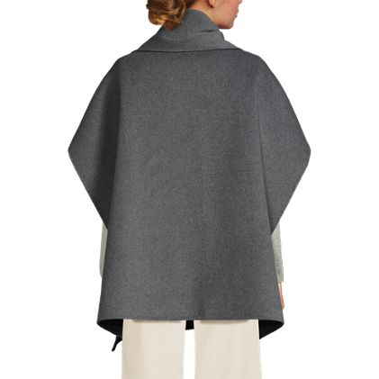 Women's Reversible Cape with Scarf Neck - image 2