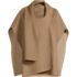 Women's Reversible Cape with Scarf Neck, Front