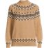 Women's Cozy Lofty Mock Neck Jacquard Cable Sweater, Front