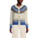 Women's Cozy Lofty Fair Isle Cardigan Sweater, Front