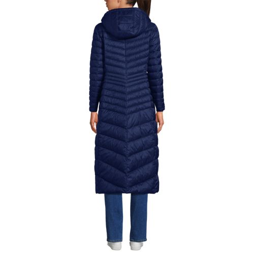 Maxi Manteau Ultraleger en Duvet Wanderweight Compressible a Capuche Femme Stature Standard