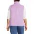 Women's Plus Size Cozy Sherpa Fleece Vest, Back