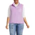 Women's Plus Size Cozy Sherpa Fleece Vest, Front
