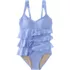 Women's Ruffle Fauxkini One Piece Swimsuit, alternative image