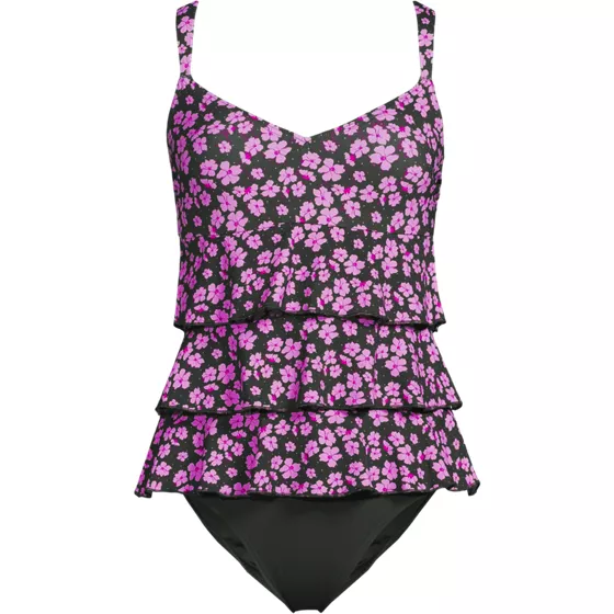 Women's Ruffle Fauxkini One Piece Swimsuit - primary