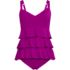 Women's Ruffle Fauxkini One Piece Swimsuit, Front