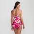 Women's Ruffle Fauxkini One Piece Swimsuit, Back