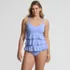 Women's Ruffle Fauxkini One Piece Swimsuit, Front