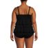 Women's Plus Size Ruffle Fauxkini One Piece Swimsuit, Back