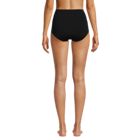 Women's Ruched Chlorine Resistant Tummy Control Retro High Waisted Bikini Swim Bottoms