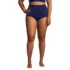 Women's Plus Size Tummy Control Retro High Waisted Bikini Swim Bottoms, Front