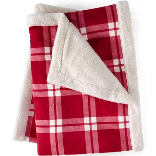 Sherpa Fleece Throw Blanket, Front