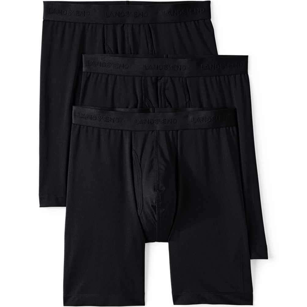 Men's Longer Flex Performance Boxer Brief pack Lands' End
