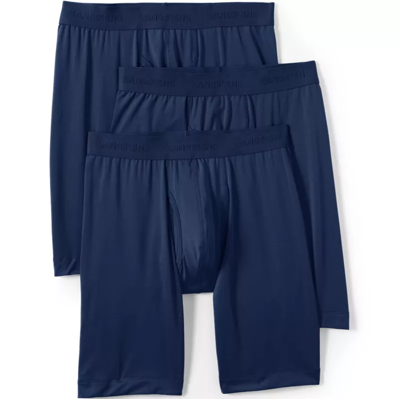 Men's Longer Flex Performance Boxer Brief 3 pack, Front