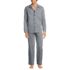 Men's Long Sleeve Temperature Regulating Woven Sleep Set, Front